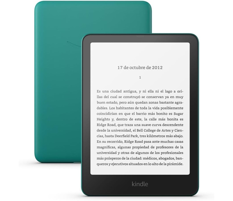 Libro Electronico Amazon Kindle Paperwhite 16GB 7" Gen 12 (con publicidad) - Verde Jade