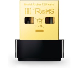 Adaptador USB Wireless LAN WiFi AC600 2.4GHz + 5GHz TP-LINK ArcherT2U Nano