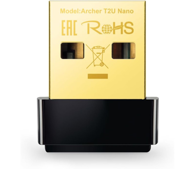Adaptador USB Wireless LAN WiFi AC600 2.4GHz + 5GHz TP-LINK ArcherT2U Nano