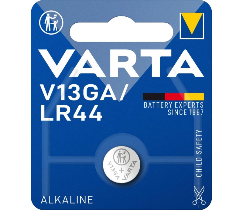 Pila Alcalina Varta V13GA / LR44 Blister 1 unidad