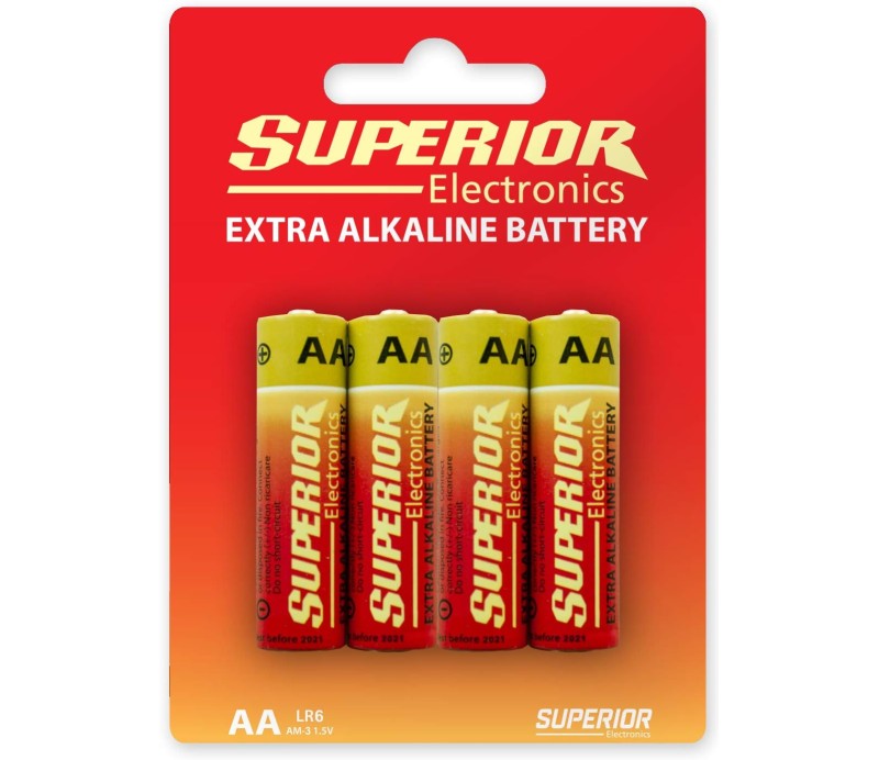 Pilas Alcalinas Superior AA Blister (4 Und) SUPBA002