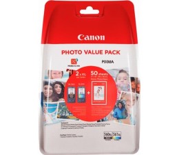 Tinta Canon Multipack PG-560XL / CL-561XL + 50 Hojas Papel Foto