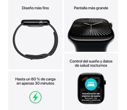 Smartwatch Apple Watch Series 10 46mm MWWV3QL/A Aluminio Oro Rosado con Correa Loop Ciruela