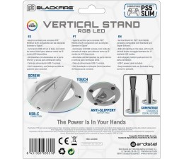 Soporte Vertical PS5 Slim RGB LED Blackfire