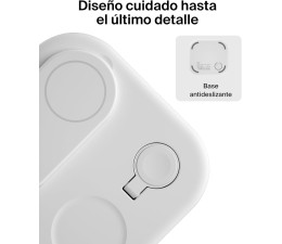Base de Carga Inalambrico 3 en 1 Belkin WIZ029VFWH Magnetica con Qi2 15W - Blanco