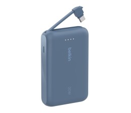 Bateria Externa Powerbank Belkin BPB021HQBL 10000mAh Cable Integrado USB-C 20W - Azul