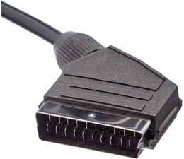 Cable Euroconector SCART / 3 X RCA 1.8m CA-EURC-10CC-0018-BK