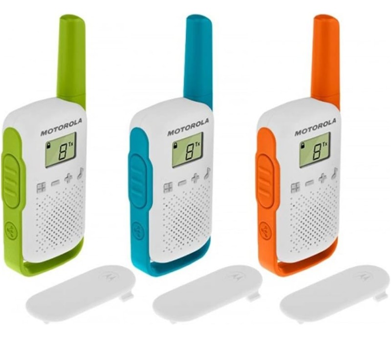 Walkie Talkie Motorola TLKR-T42 Pack 3 PMR446 / 4Km / 16 Canales / 500mW / Clip