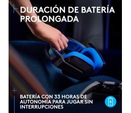 Auriculares Gaming Logitech G535 LIGHTSPEED Wireless Inalambrico 2.4GHz - Negro/Azul