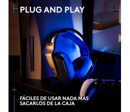 Auriculares Gaming Logitech G535 LIGHTSPEED Wireless Inalambrico 2.4GHz - Negro/Azul