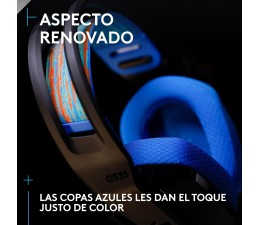 Auriculares Gaming Logitech G535 LIGHTSPEED Wireless Inalambrico 2.4GHz - Negro/Azul