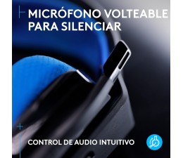 Auriculares Gaming Logitech G535 LIGHTSPEED Wireless Inalambrico 2.4GHz - Negro/Azul