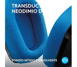 Auriculares Gaming Logitech G535 LIGHTSPEED Wireless Inalambrico 2.4GHz - Negro/Azul
