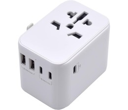 Enchufe Universal para Viaje Ewent EW1470 EU/USA/UK/AUS 2 x USB / 3 x USB Tipo C