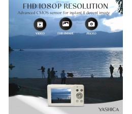 Camara Compacta Yashica YAS-DG100P-WH 10MP - Blanco