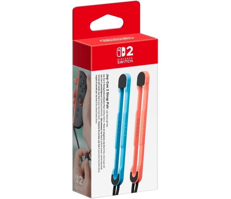 Joy-Con Strap (Pareja) Azul Claro/Rojo Claro Switch 2