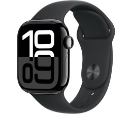 Smartwatch Apple Watch Series 10 GPS + Celular 46mm MWY43QL/A Aluminio Negro con Correa Sport Negro