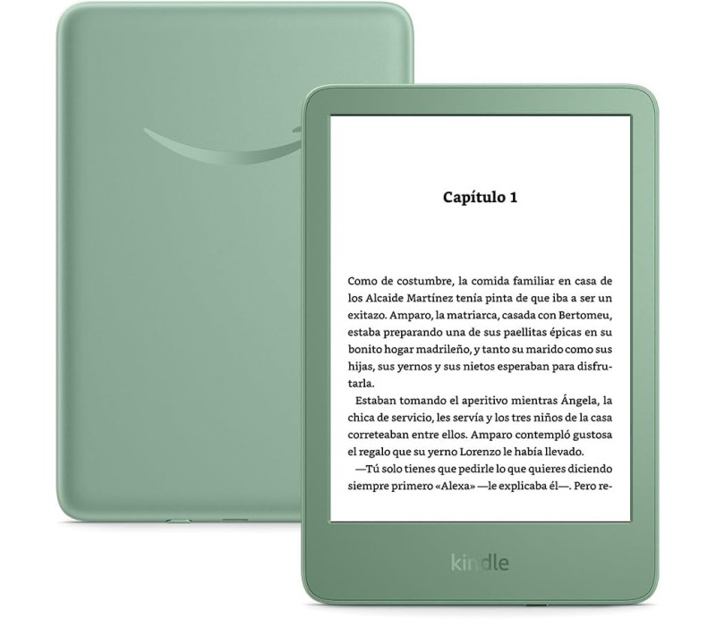 Libro Electronico Amazon Kindle (2024) 6" E-book Reader Luz Integrada - Verde