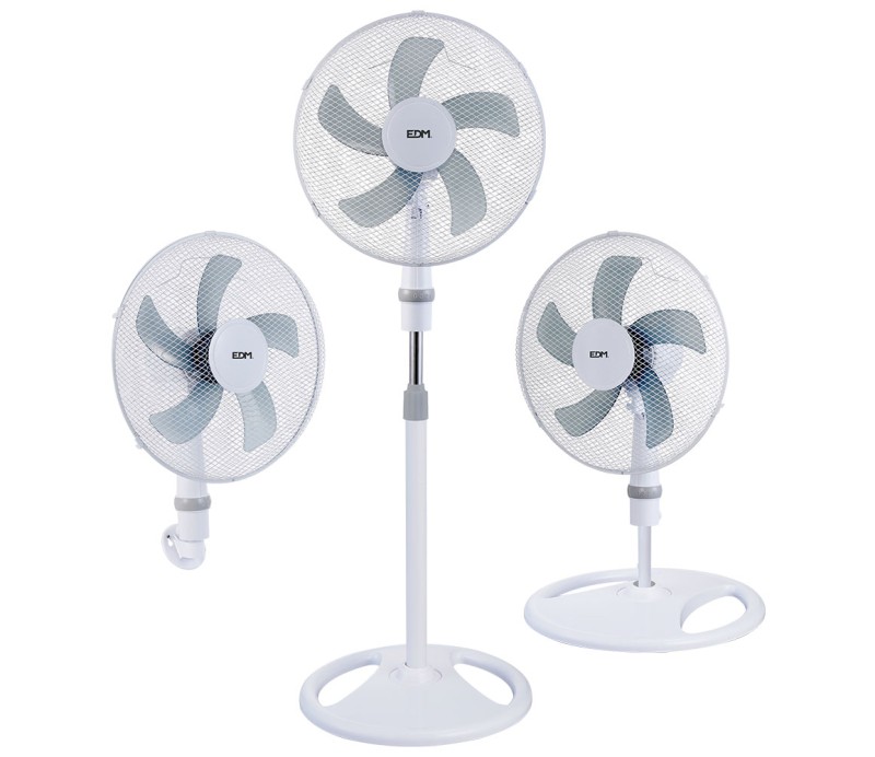 Ventilador EDM 3 en 1 Blanco con Aspa 33530 45W Altura regulable