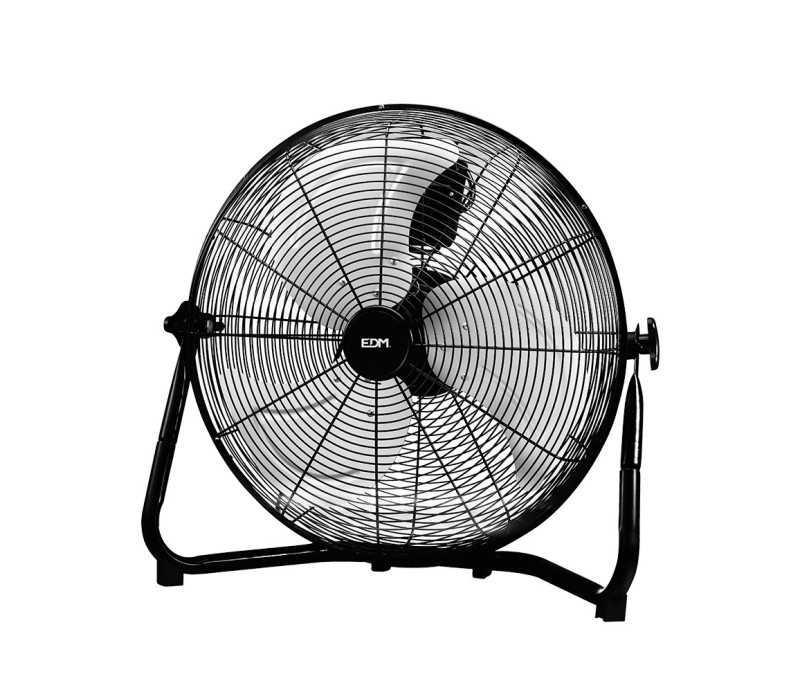 Ventilador EDM Industrial de Suelo Negro 100W aspas 33935