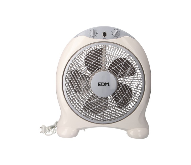 Ventilador EDM Box Fan Blanco Aspas 45W 33951