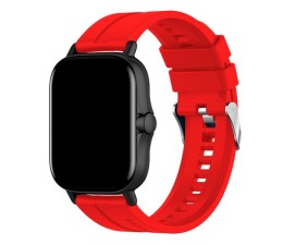 Correa Cool Universal 20mm para Amazfit Bip / GTS / Bip Lite / Huawei / Samsung / COOL Oslo Goma Rojo