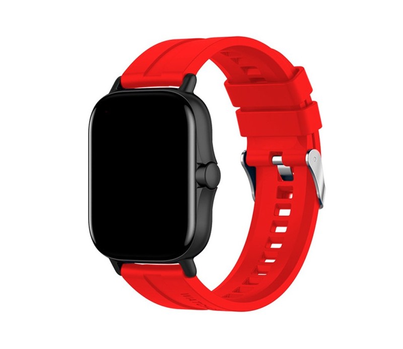 Correa Cool Universal 20mm para Amazfit Bip / GTS / Bip Lite / Huawei / Samsung / COOL Oslo Goma Rojo