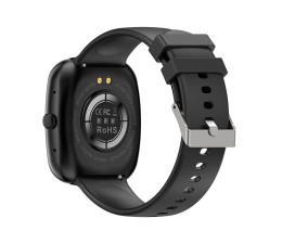 Smartwatch Cool Border ( Llamadas, Salud, Deporte) - Silicona Negro