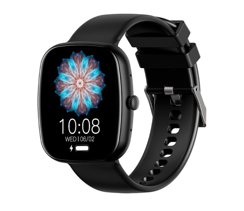 Smartwatch Cool Border ( Llamadas, Salud, Deporte) - Silicona Negro