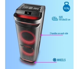 Altavoz Bluetooth NGS Wildspace 3 4000W (800W RMS) USB/Aux. LED