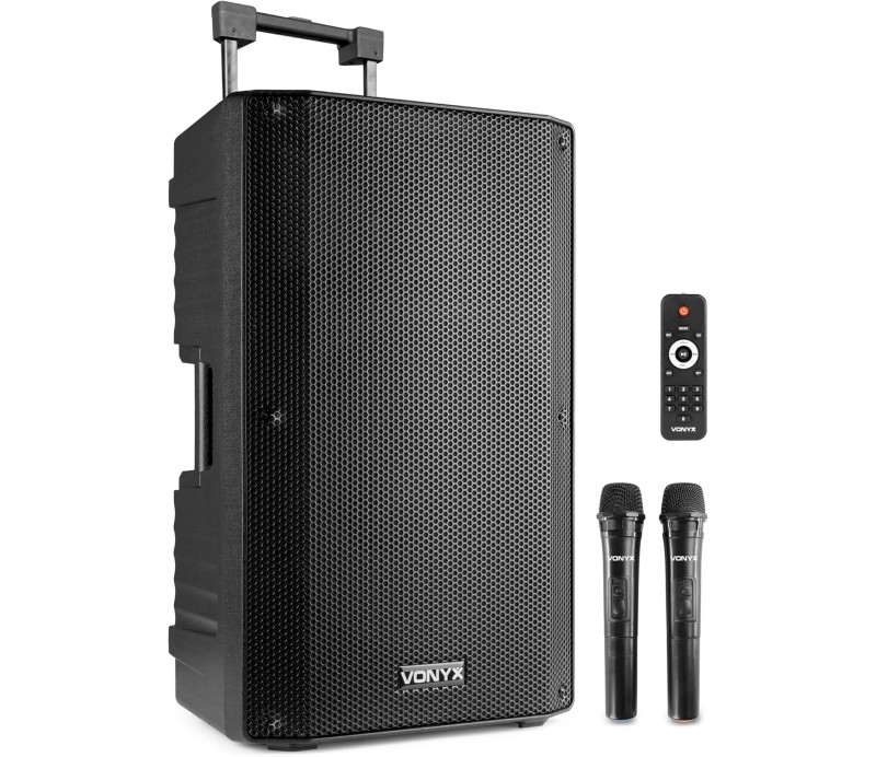 Altavoz Bluetooth Vonyx VSA700 1000W (500W) USB/Aux. con Microfonos