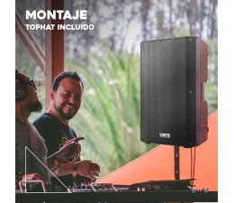 Altavoz Bluetooth Vonyx VSA700 1000W (500W) USB/Aux. con Microfonos