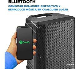 Altavoz Bluetooth Vonyx VSA700 1000W (500W) USB/Aux. con Microfonos