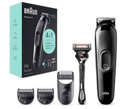 Cortapelos Barbero Braun BeardTrimmer SK3300 + Cuchilla Gillete Fusion
