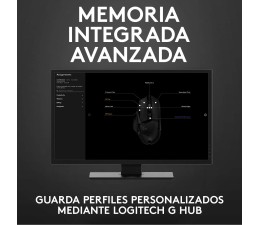 Raton Gaming Logitech G502 Hero Optico USB - Negro