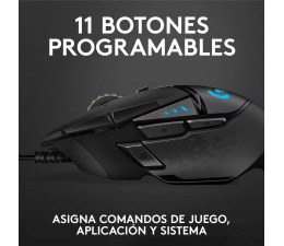 Raton Gaming Logitech G502 Hero Optico USB - Negro