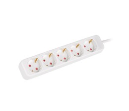 Regleta Lanberg 5 Tomas Schuko 1.5m - Blanco PS0-05F-0150-W