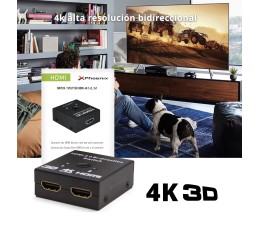 Switch Splitter HDMI Bidireccional 4K Phoenix PHHDMISPLITTER2