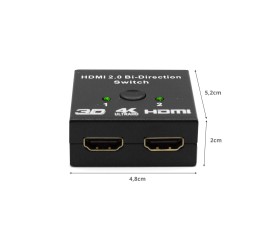 Switch Splitter HDMI Bidireccional 4K Phoenix PHHDMISPLITTER2
