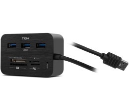 Lector de Tarjetas HUB USB Nox NXLITERDRONE 3 x USB 3.0