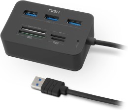 Lector de Tarjetas HUB USB Nox NXLITERDRONE 3 x USB 3.0