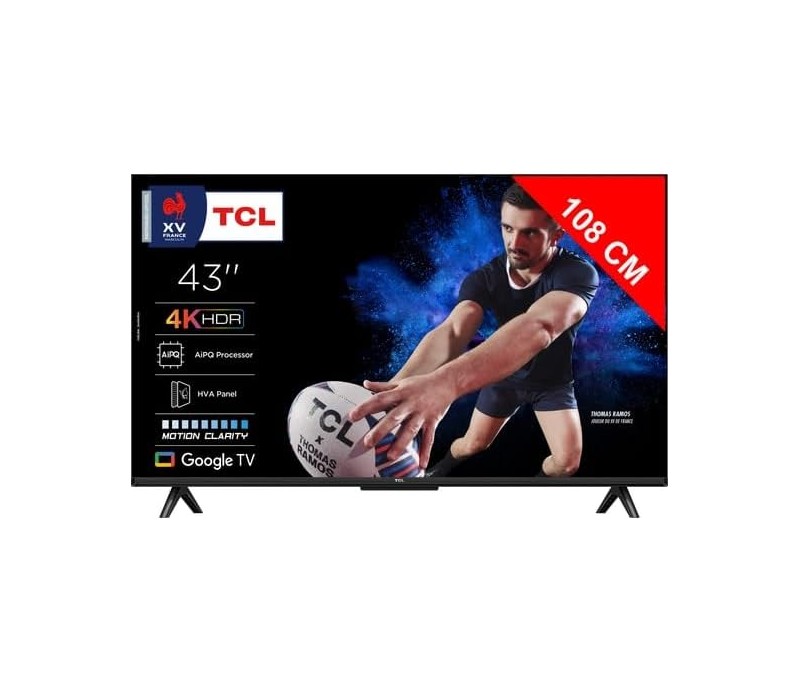 Televisor TCL 43" 43P6K UHD 4K Google TV