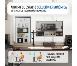 Soporte de Mesa 2 Monitores 13"-32" Ewent EW1512