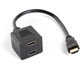 Adaptador HDMI Splitter x2 Lanberg AD-0019-BK