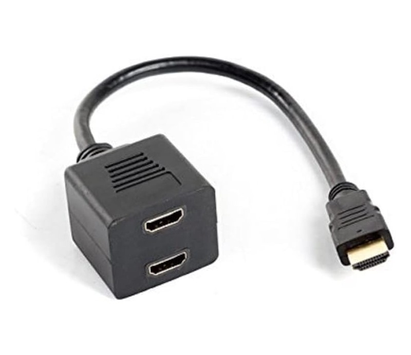 Adaptador HDMI Splitter x2 Lanberg AD-0019-BK