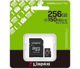 Memoria MicroSD Kingston Canvas Select Plus Gen3 256GB 150MB/s SDCS3/256gb