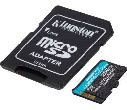 Memoria MicroSD Kingston Canvas Go Plus Gen4 256GB 200MB/s