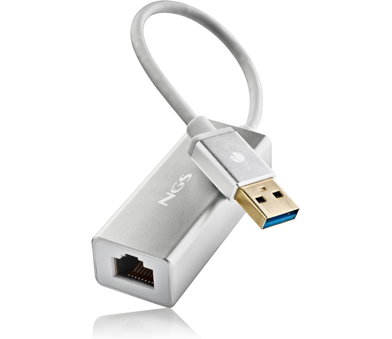 Adaptador USB 3.0 a Ethernet RJ45 1Gbps NGS HACKER 3.0