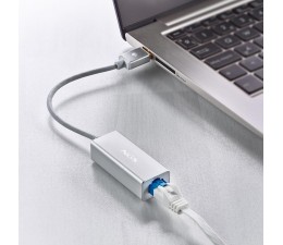 Adaptador USB 3.0 a Ethernet RJ45 1Gbps NGS HACKER 3.0