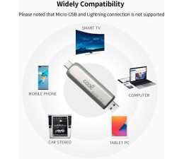 Pendrive Memoria USB OTG Cool 256GB Tipo C / USB (2 en 1)